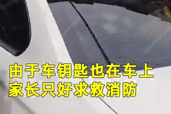 3岁女童被困宝马车内半小时，家长求助消防砸窗救人(3)